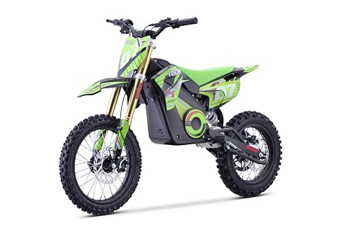 1600W Electric Dirt Bike 48V Lithium Battery Green I597188