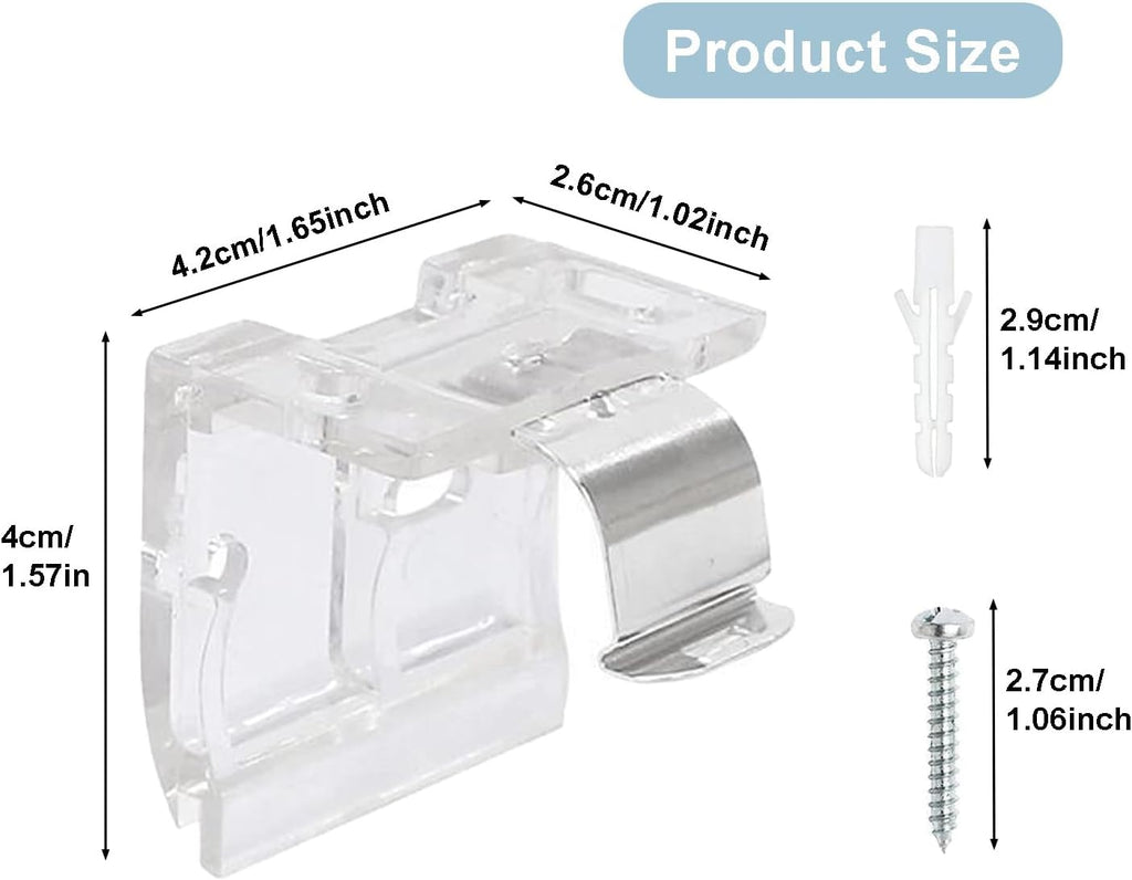 Cordless Shade Bracket with Metal Clip for 1" PVC Cordless Honeycomb Shades L357171