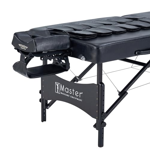 30" Black Portable Massage Table with Airbags H92341