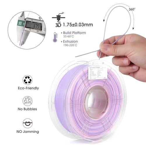 Glow in The Dark PLA Filament 1.75 mm 250g 4 Pack C282
