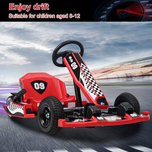 16 MPH 350W Motor Battery Powered Electric Drift Go Kart V7228