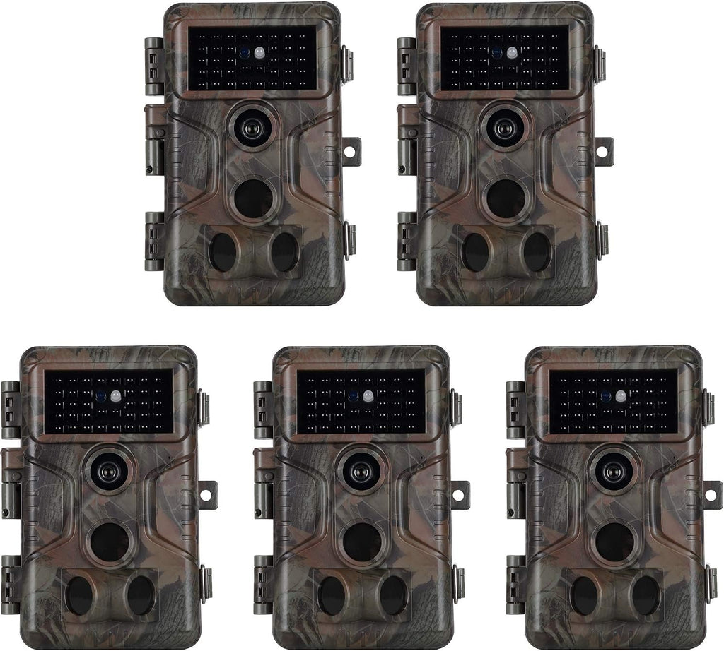 5-Pack 24MP 1080P Deer Cameras with Night Vision E4881