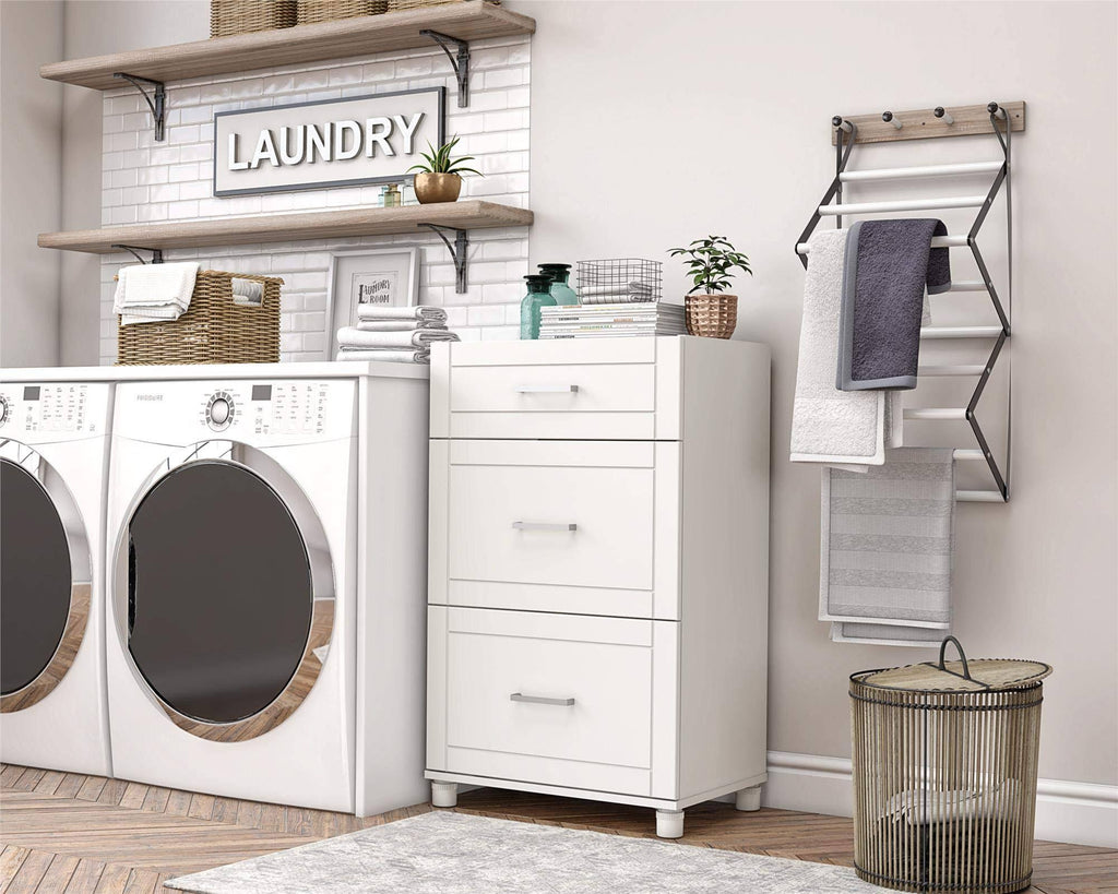3 Drawer White Base Cabinet B56839