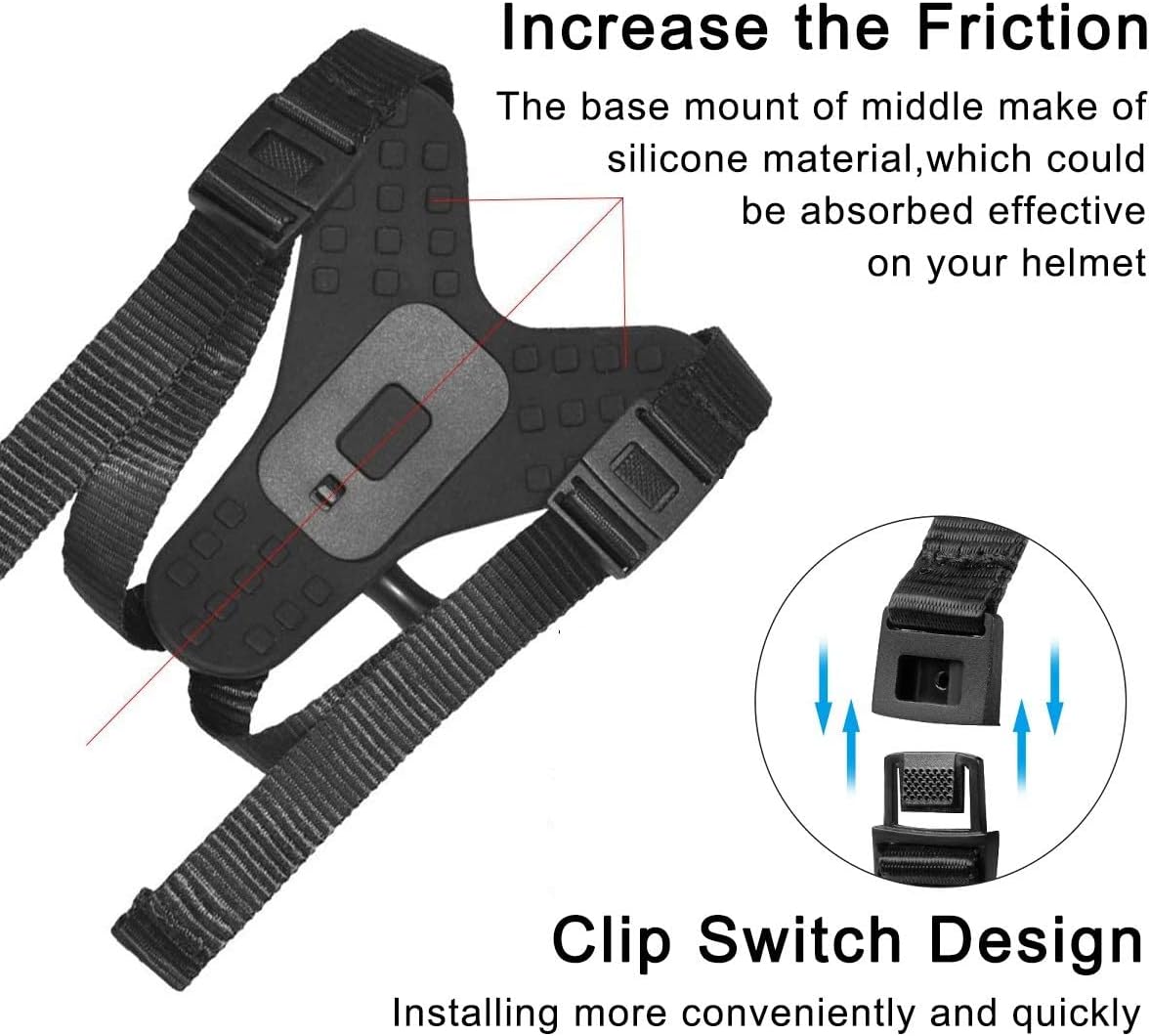 Motorcycle Helmet Chin Strap Mount for GoPro Hero Action Camera B14755