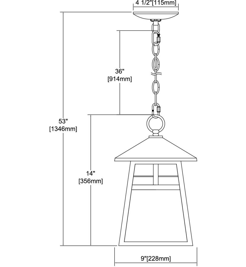 1-Light Hanging Matte Black Antique White Art Glass S13655