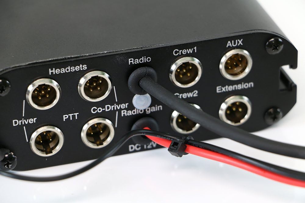 2 Person in-Car Communication Kit Over The Head Headsets Push to Talk Intercom Cables A916851