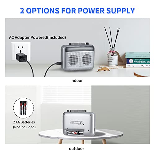 Portable Cassette Player Recorder with Bluetooth Transmitter H846