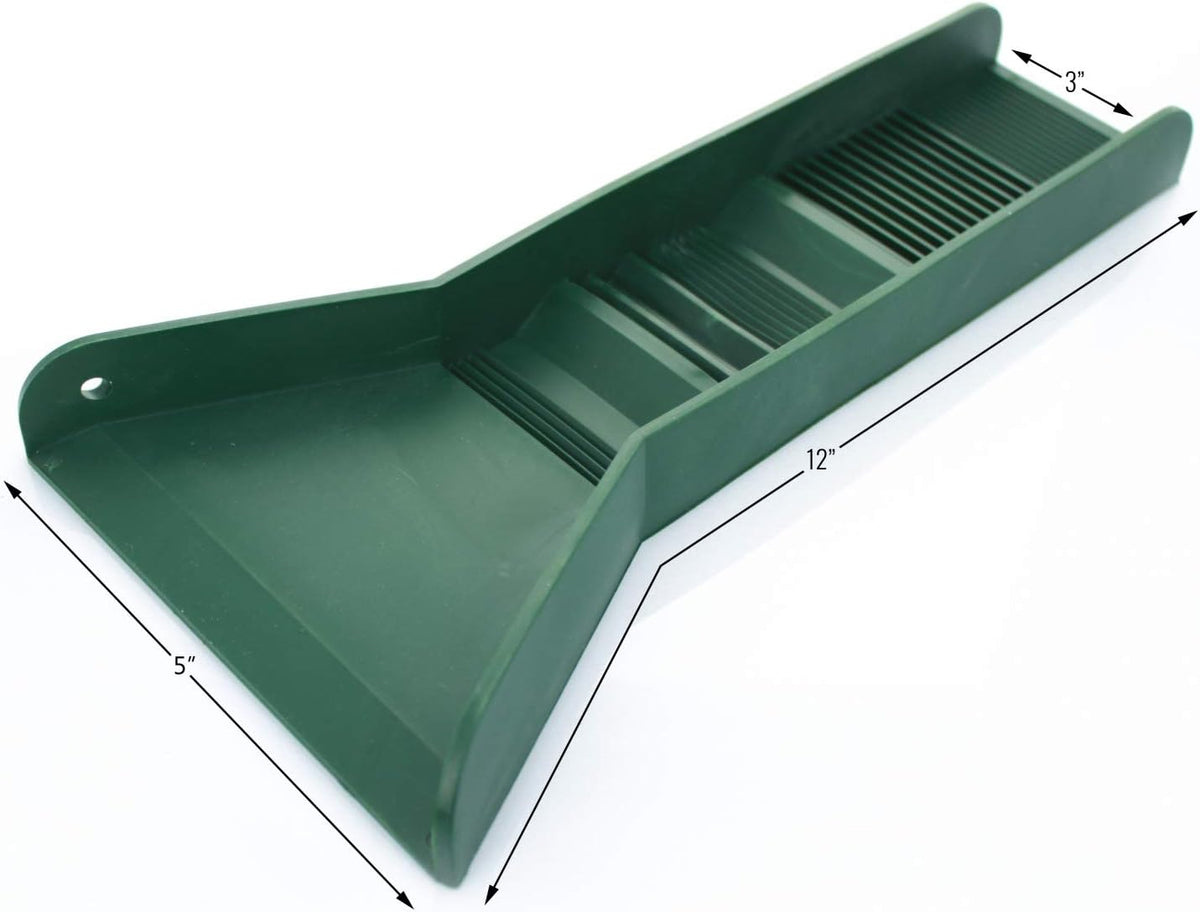 12" Pocket Mini Sluice Box with 3 Riffle TPR Rubber Groove Mat M9094