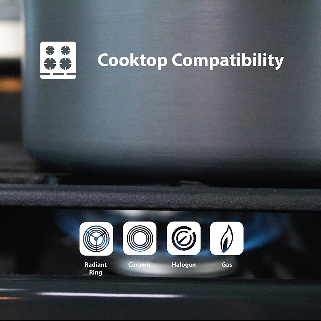 10 Piece Nonstick Diamond Coated Aluminum Cookware Set Y78263