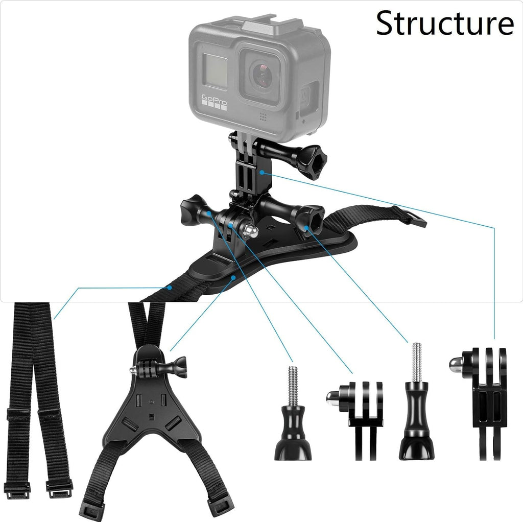 Motorcycle Helmet Chin Strap Mount for GoPro Hero Action Camera B14755