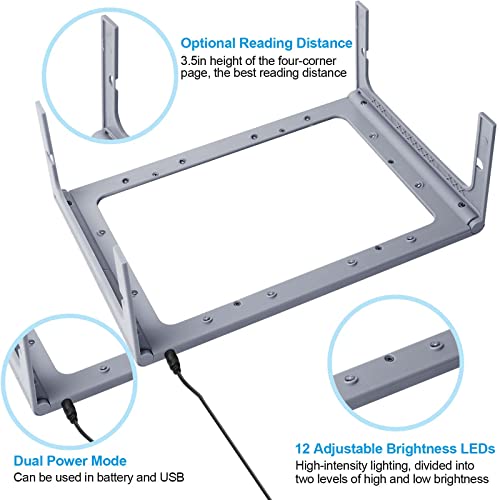 36 LED Dimmable Floor Magnifying Lamp with Stand U68465