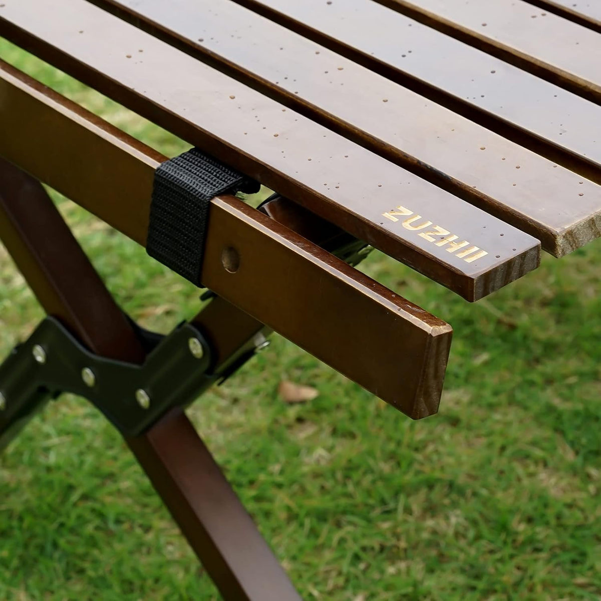 3ft Low Height Portable Folding Wooden Camping Table with Carry Bag P164