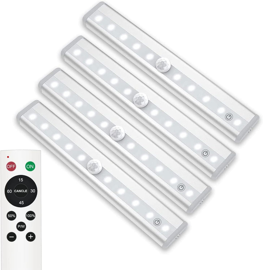 Rechargeable Dimmable LED Under Cabinet Lights 6 Pack 3 Colors M198525