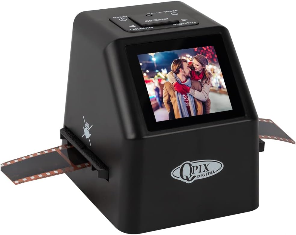 Digital Film & Slide Scanner, Converts 35 mm, 126, 110, Super 8 Film Negatives & Slides to JPEG Images (Black) A6910