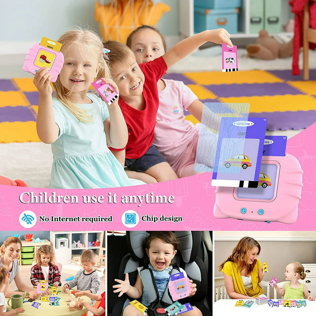 Pink Talking Flash Cards Toddler Toys P878