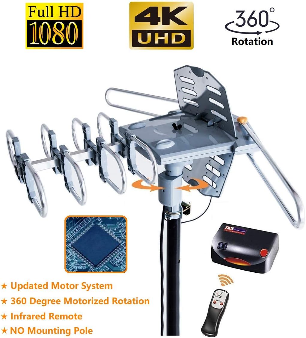 Outdoor HDTV Antenna 150 Miles Long Range Q180
