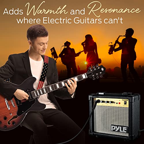 41.8" Full Size Semi Hollow Body Electric Guitar Set with Gig Bag D860675