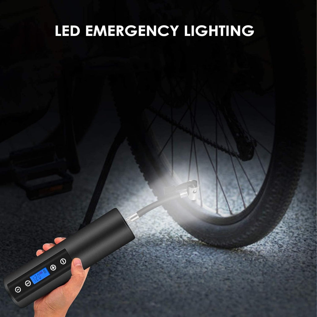 150 PSI Cordless Tire Inflator Air Compressor with LCD Display LED Light A3325