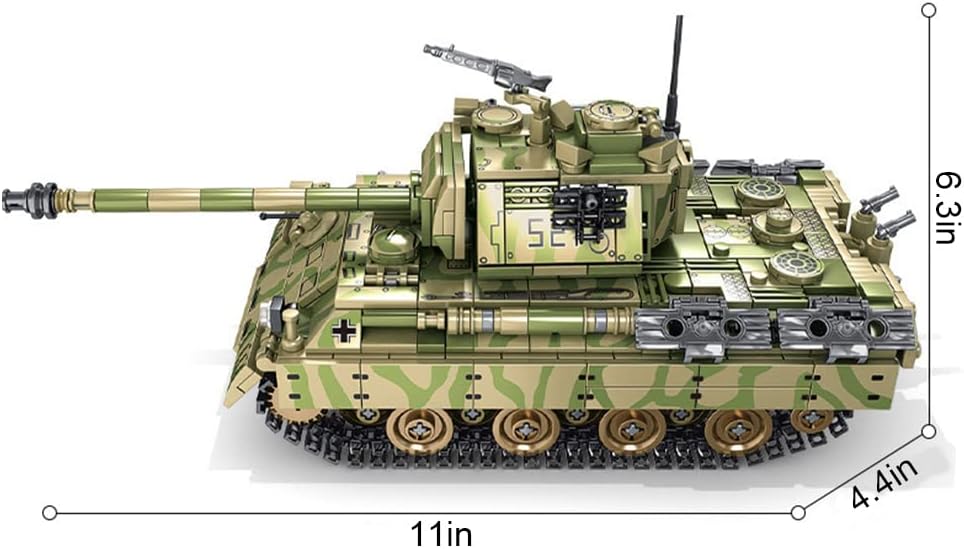 858 PCS Army Building Block Model with 6 Soldier Figures B9737