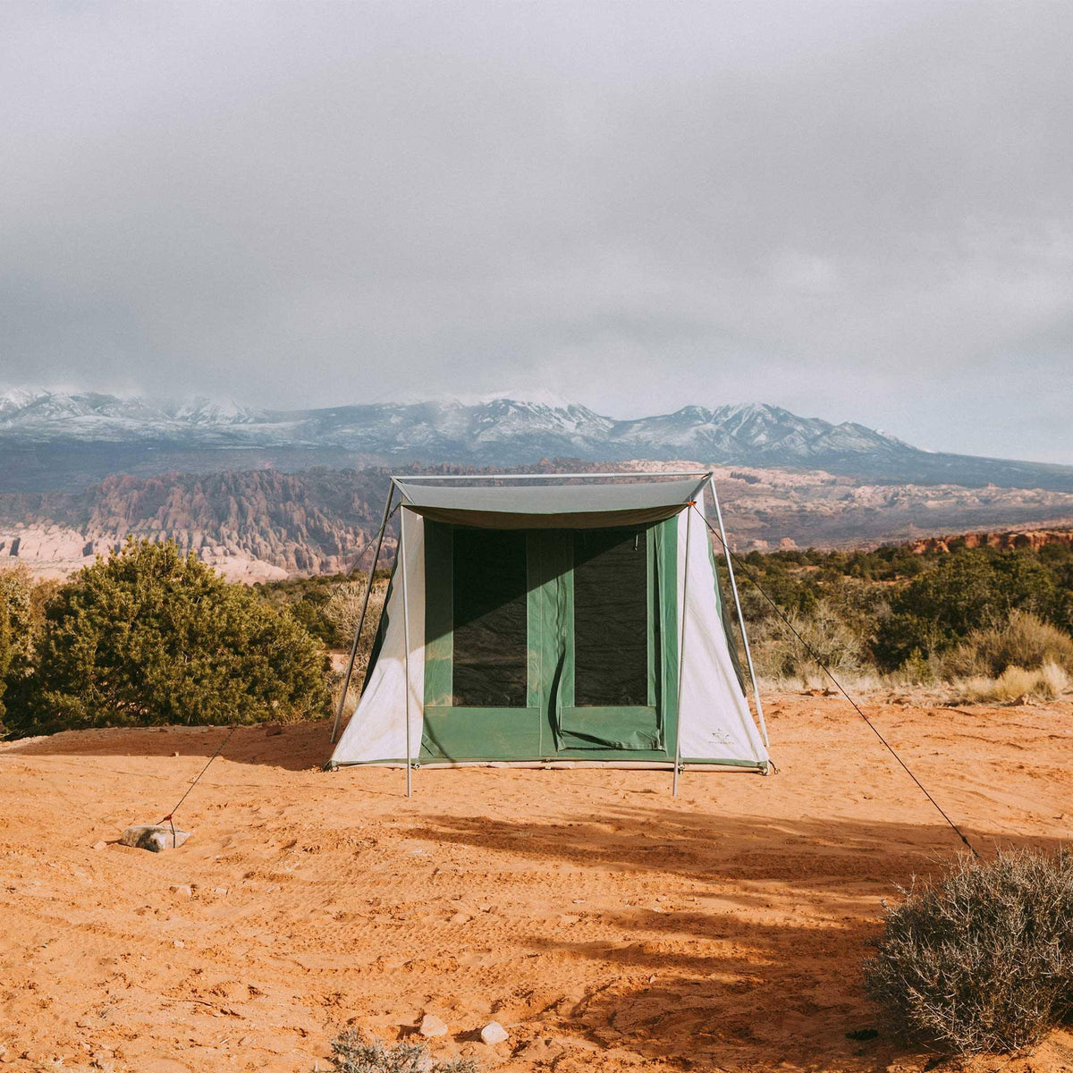 Brown Cotton Canvas 10x10 Cabin Tent G85244