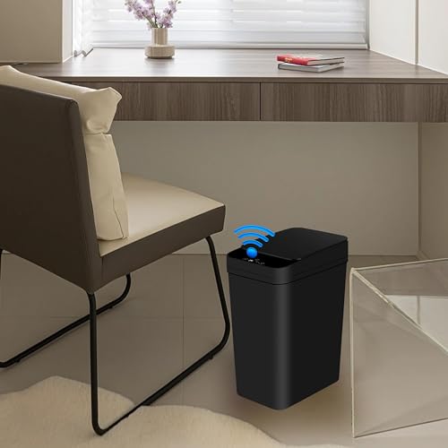 White 5 Gallon Automatic Motion Sensor Trash Can G6938
