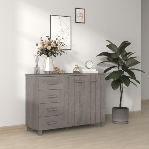 Light Gray Solid Wood Pine Sideboard V732