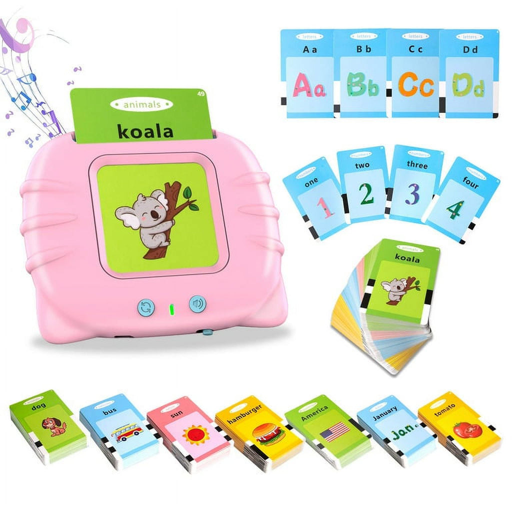 Pink Talking Flash Cards Toddler Toys P878