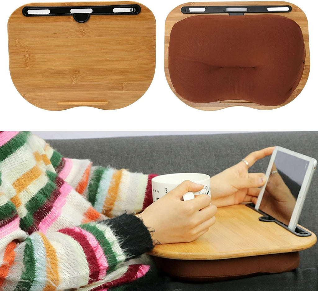 Bamboo Laptop Desk with Anti Slip Strip P643785