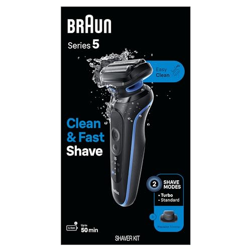 Blue Electric Foil Shaver with Precision Trimmer H62317