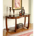 Dark Cherry Curved Console Table B53012