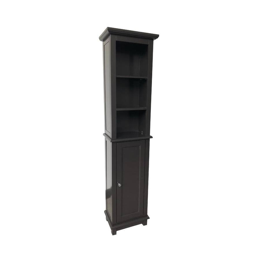 Espresso MDF Freestanding Linen Cabinet V655529