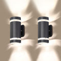 2 Pack Semi Cylinder Up and Down Lights Aluminum Waterproof Outdoor Wall Lamps U960