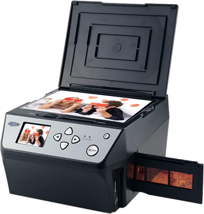 Digital Film & Slide Scanner, Converts 35 mm, 126, 110, Super 8 Film Negatives & Slides to JPEG Images (Black) A6910