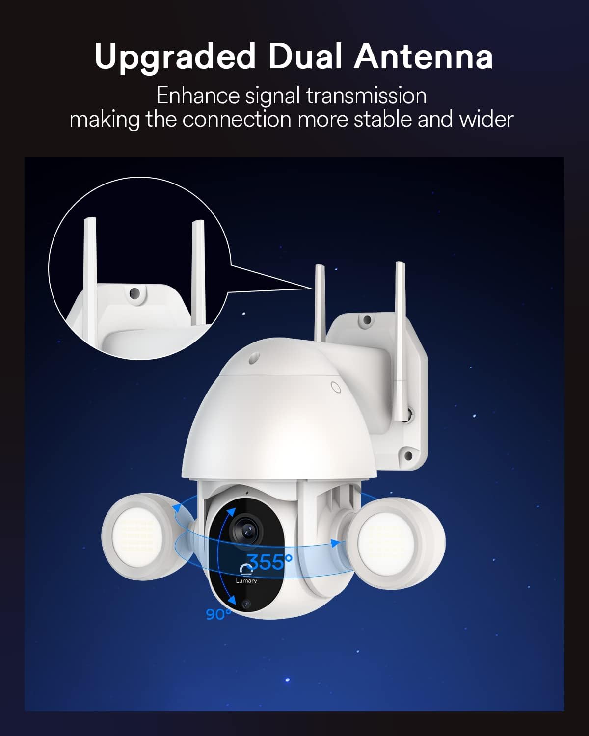 2K Security Camera Outdoor 3MP Color Night Vision Wireless Wi-Fi F96617