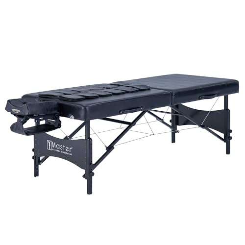 30" Black Portable Massage Table with Airbags H92341