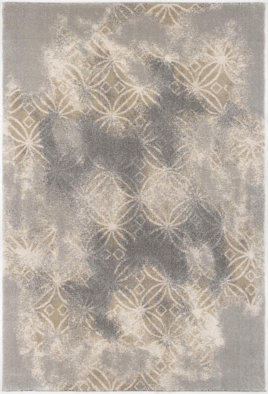 Grey Brown Plush Area Rug 4' x 6' B500858