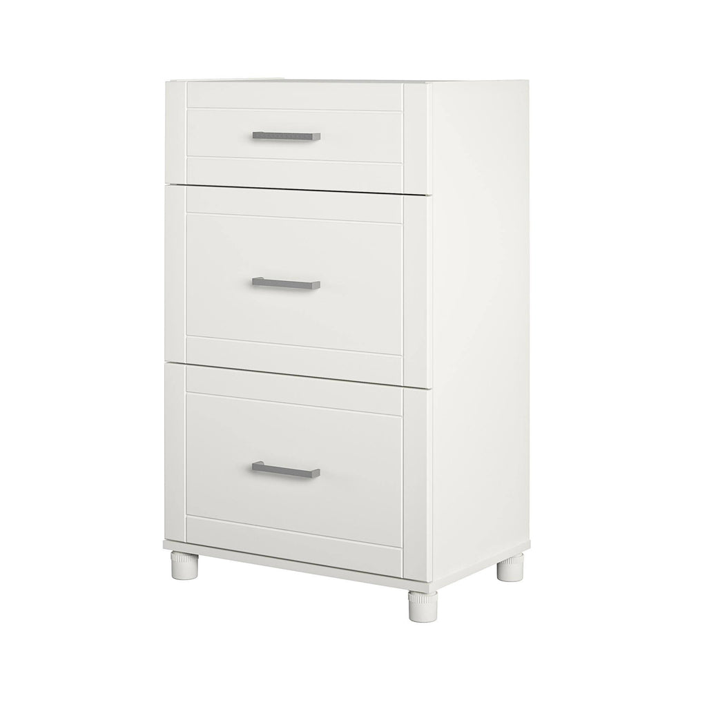 3 Drawer White Base Cabinet B56839