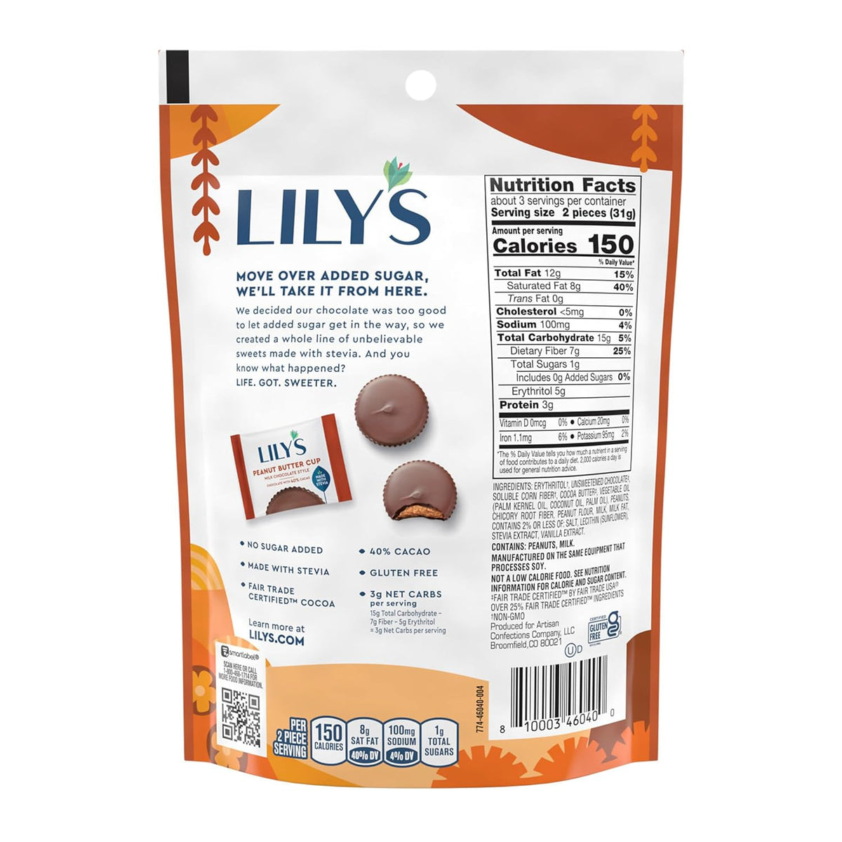 Milk Chocolate Style Peanut Butter Cups, 3.2 oz (12 Count) C234