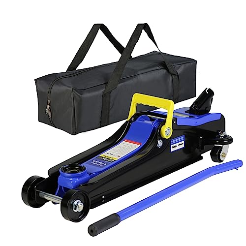 Blue Steel Low Profile Hydraulic Floor Jack, 2 Ton Capacity P11875