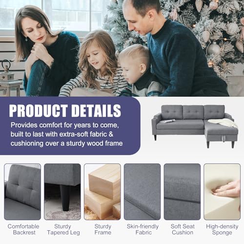 Brown L-Shaped Sleeper Sofa with Cup Holders J251373