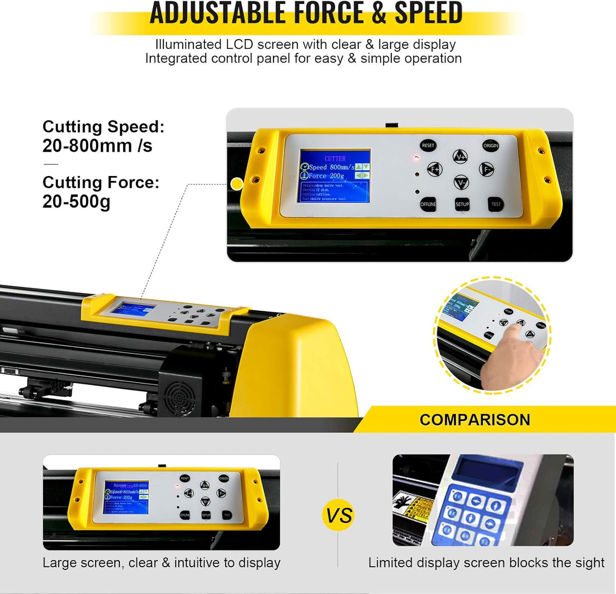 Vinyl Cutter Machine, 34 in Plotter with Floor Stand L797694