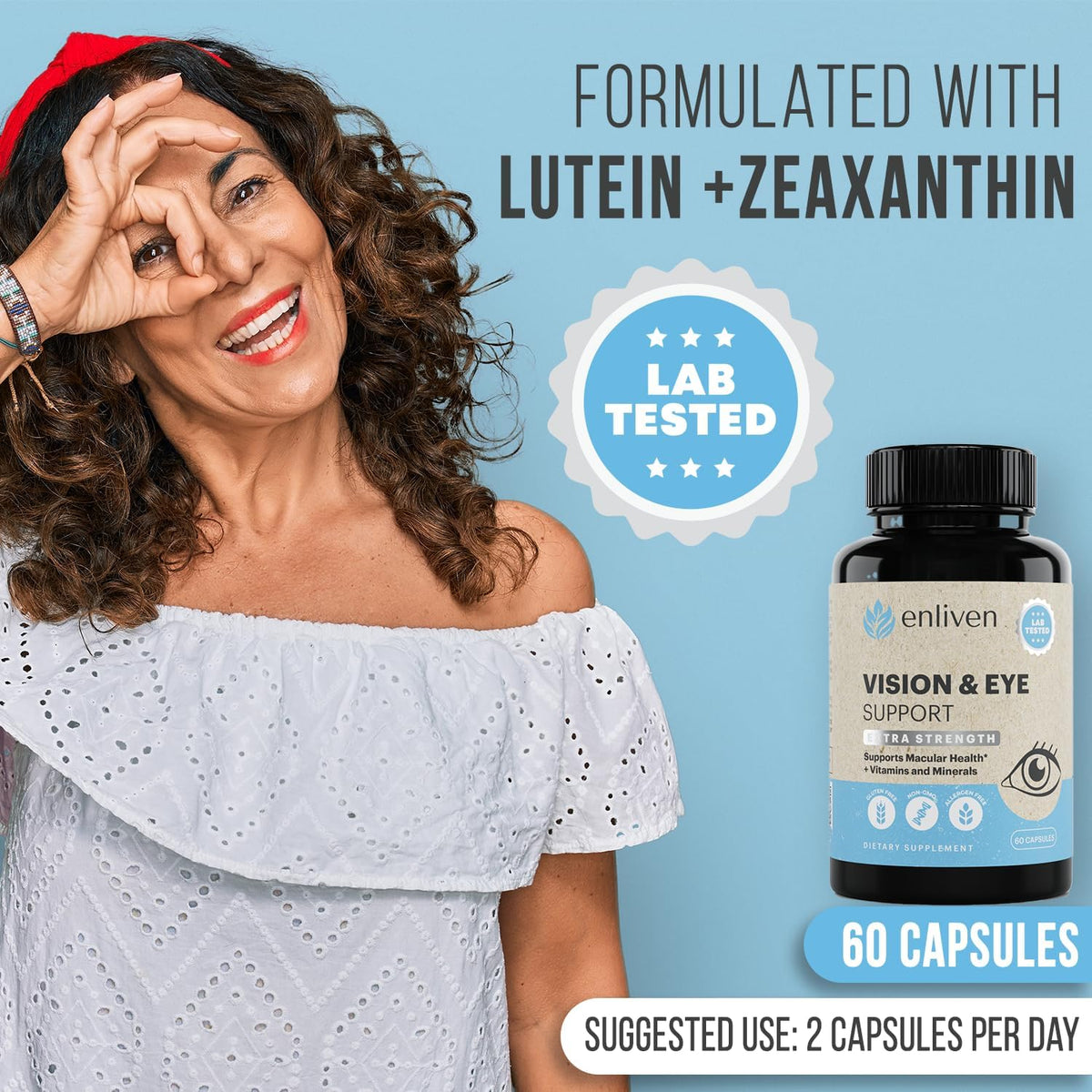 60 Capsules Lutein and Zeaxanthin Supplement E314