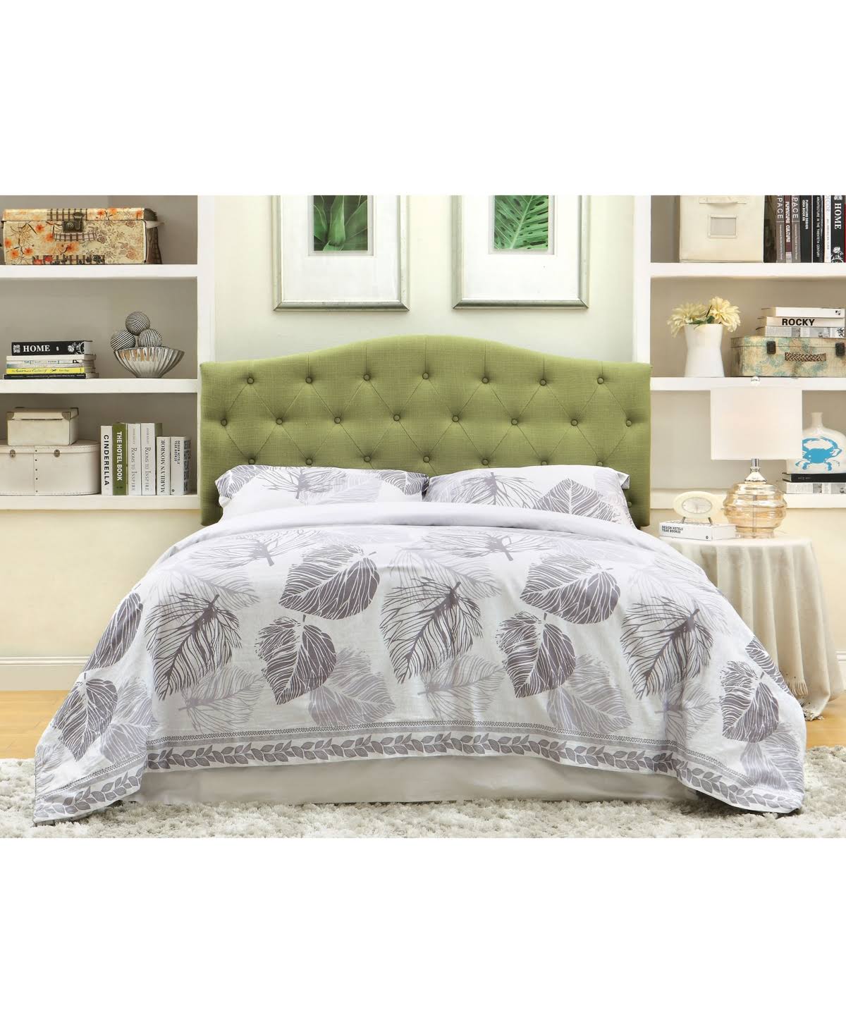 Green Twin Camelback Headboard T963368