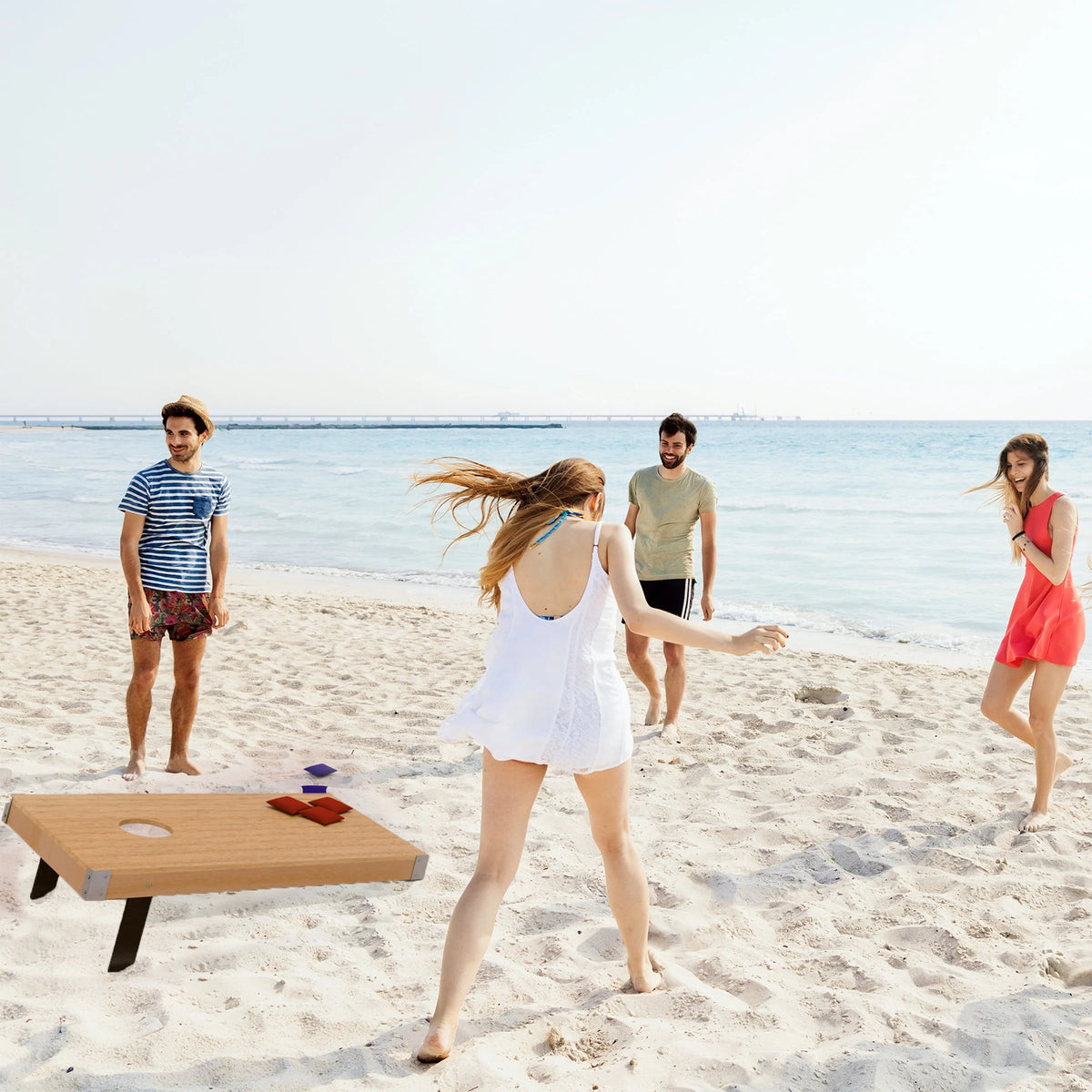Regulation Sized Outdoor Cornhole Boards and Bags G1730