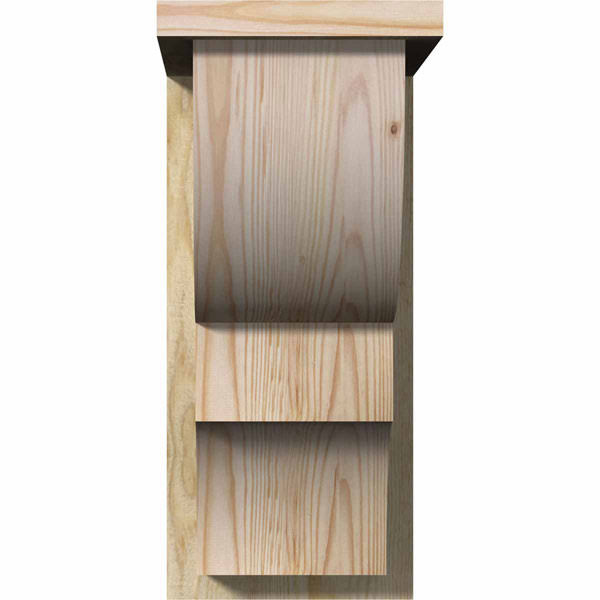 Ridgewood Rough Sawn Corbel with Backplate, Douglas Fir B459