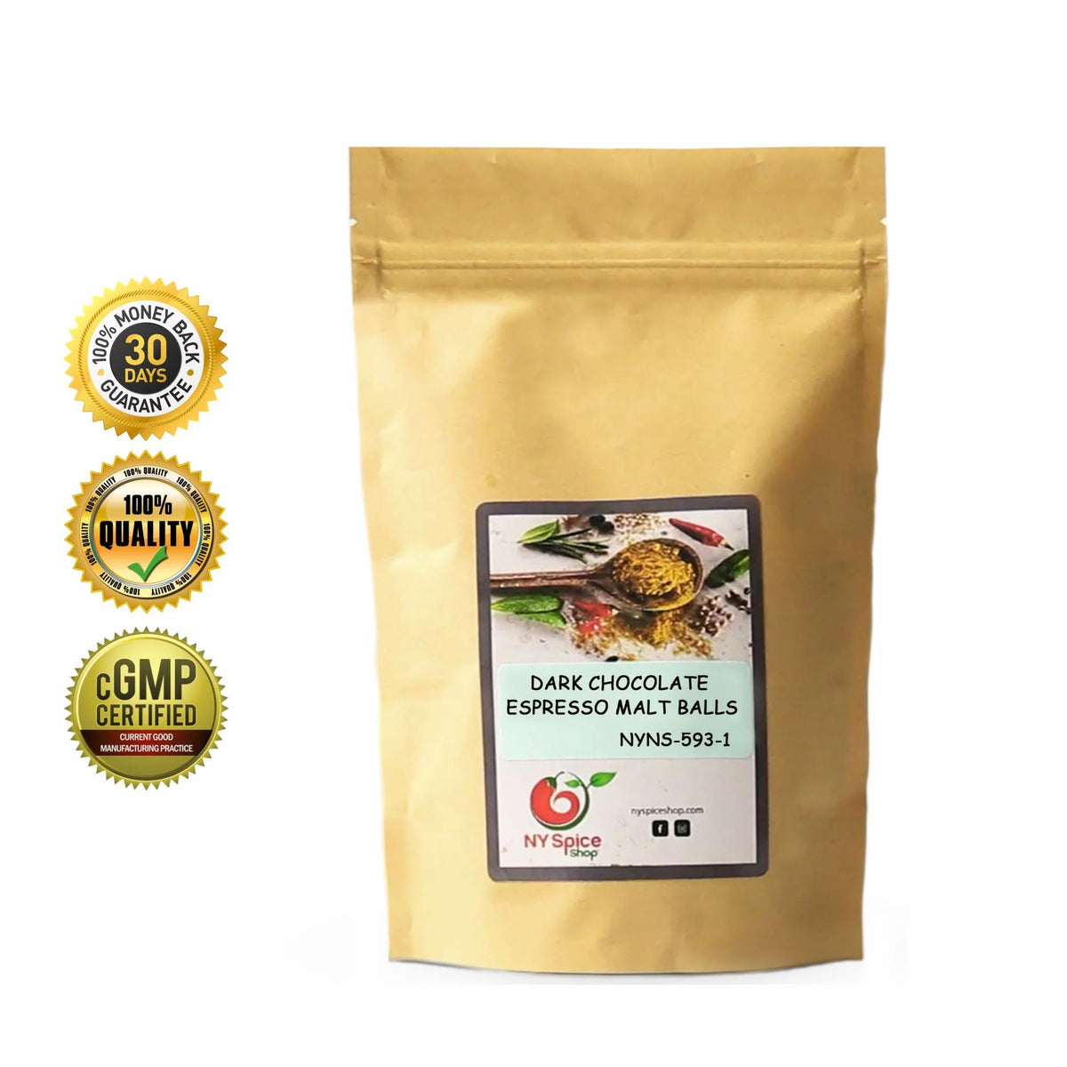 Dark Chocolate Espresso Malt Balls 5 Pound F2012