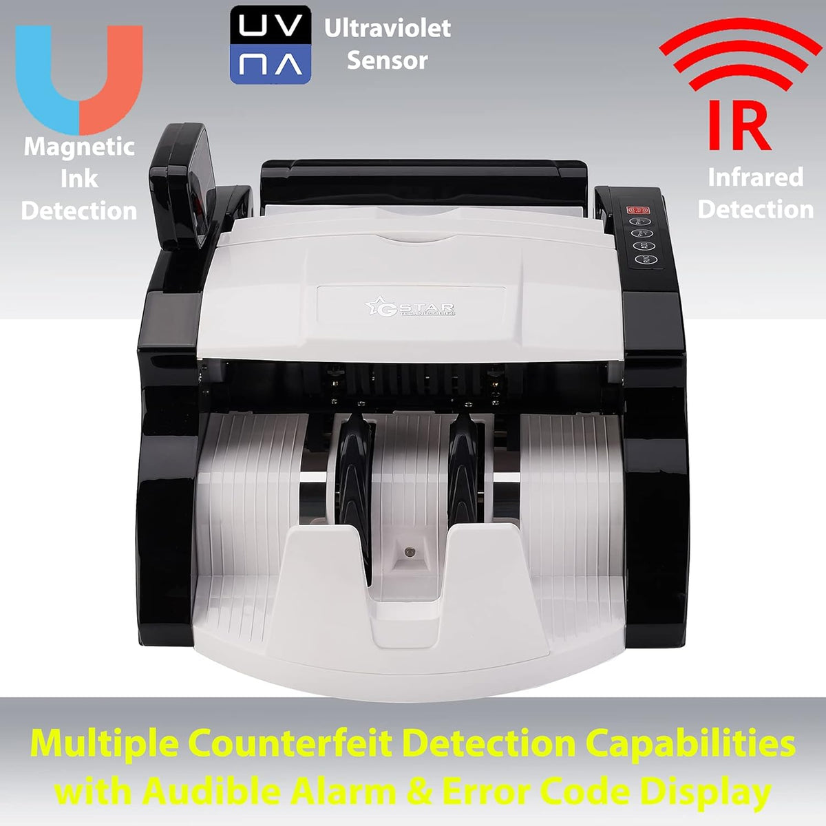 Money Counter with UV/MG/IR Counterfeit Bill Detection External Display Z253406