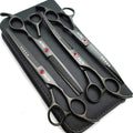 7.0in Titanium 4pcs Dog Grooming Scissors Set K249