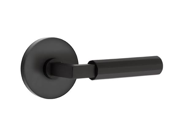 Flat Black Lever Passage Set X3374