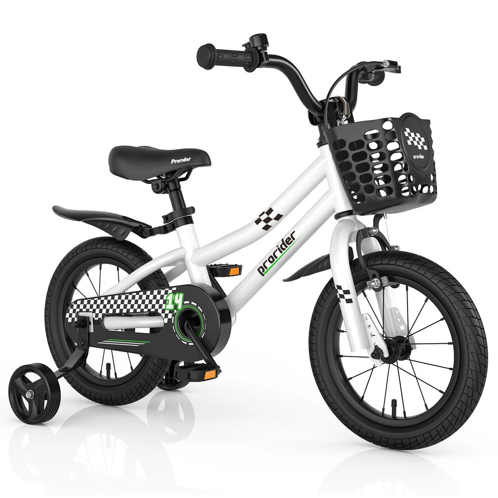 14 Inch Kids Bike with Training Wheels and Basket C1142